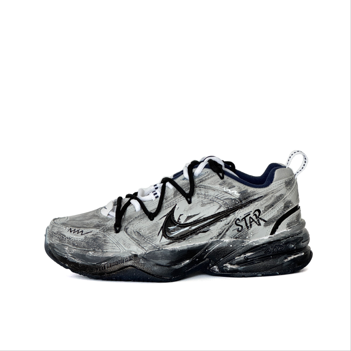 Nike Nike Air Monarch 4 Adventurer Abrasion Resistant Low top Chunky Sneakers Unisex Gray