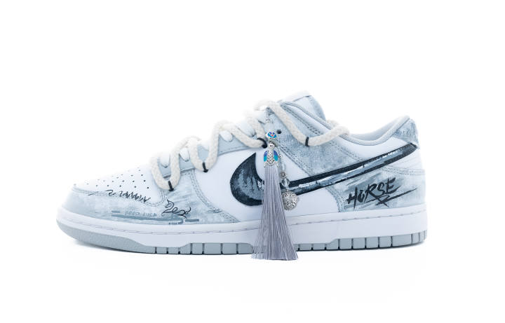 Nike Nike Dunk Phantom Pegasus Abrasion Resistant Low top Skateboard Shoes Men's Gray White