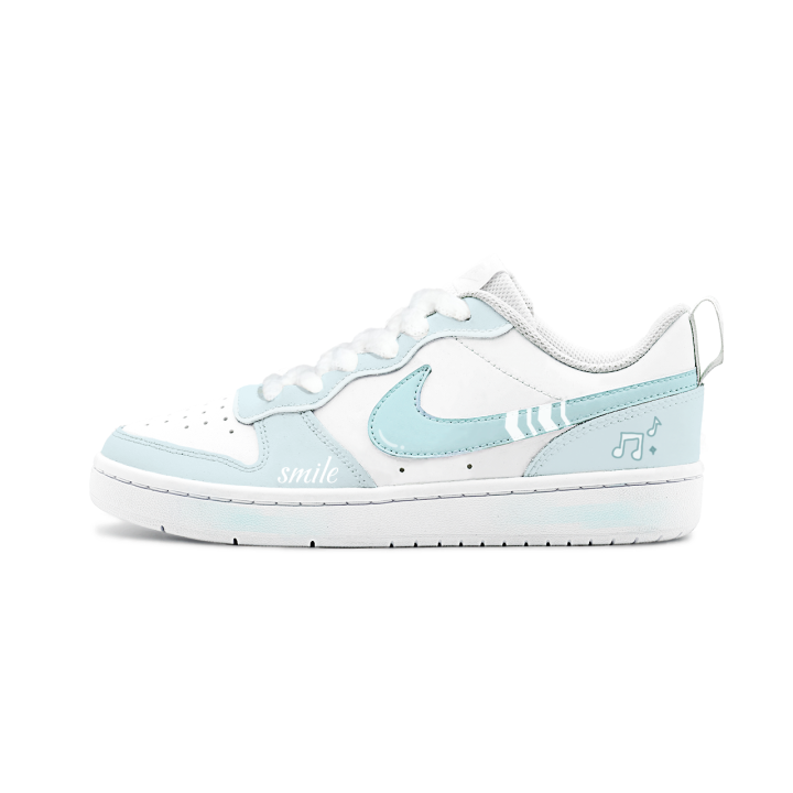 Nike Nike Court Borough 2 Big Fish Manufacturing, Mint Milkshake Low top Skateboard Shoes Unisex Blue