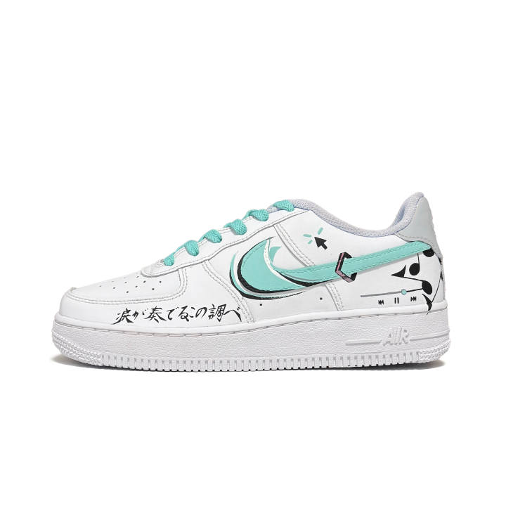 Nike Nike Air Force 1 MIKU Low top Skateboard Shoes Women's Pale Green