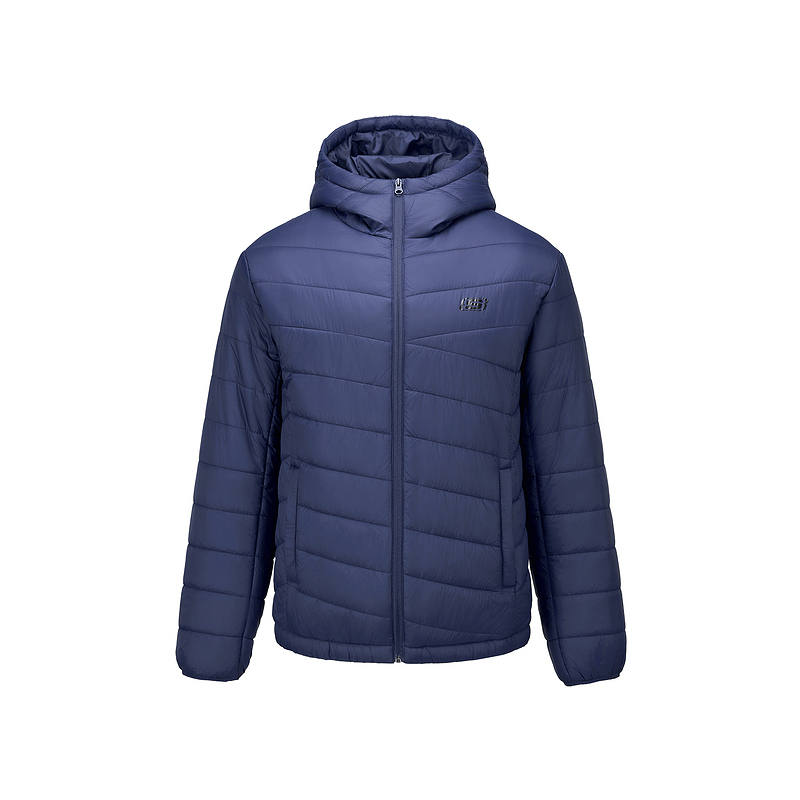 Skechers Puffer Jackets Unisex Marine Blue/00DU Hooded Moderate