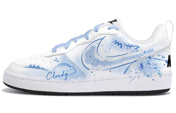 Nike Nike Court Borough Low top Skateboard Shoes Women's Blue White