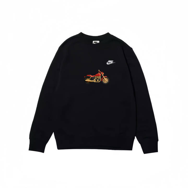 Nike Nike Sweatshirts Men's Black Crew Neck Moderate Regular