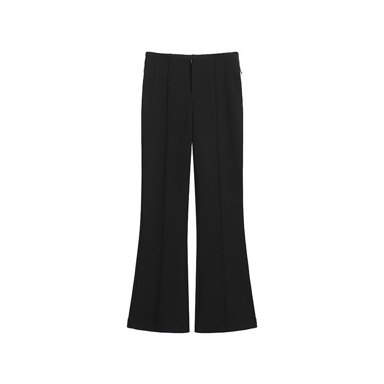 MOMMANWA Casual Pants Women's Black Moderate Bootcut Pants