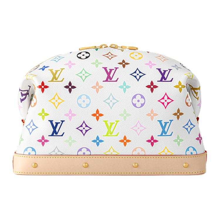 LOUIS VUITTON X Takashi Murakami Cosmetic Pouch Gm White Multicolored