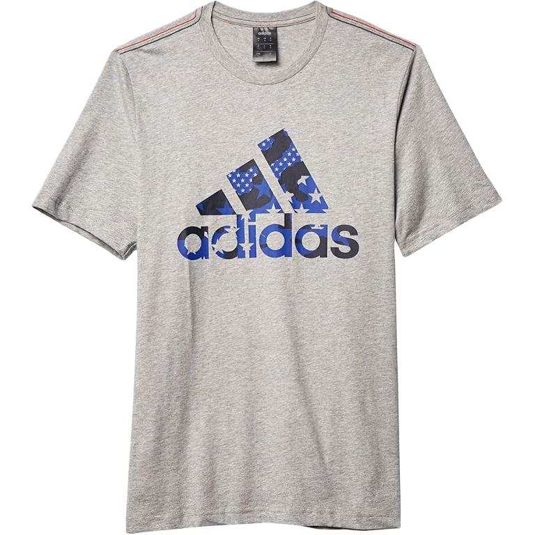 Adidas Adidas T Shirts Men's Gray Crew Neck