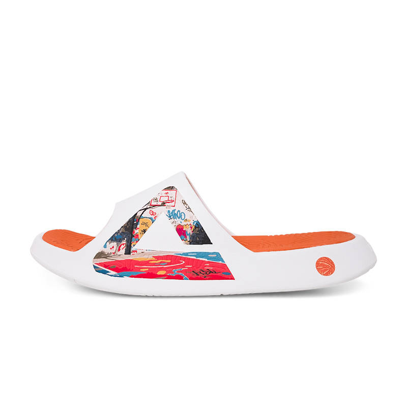 PEAK PEAK Slide Slippers Unisex Ivory Orange