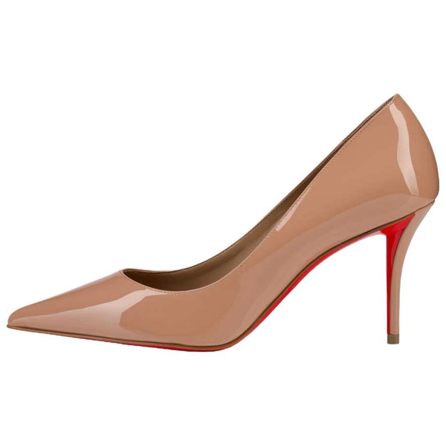 Christian Louboutin CL Miss Z Patent Leather Slim Heel High Heels 8cm Women's Pink
