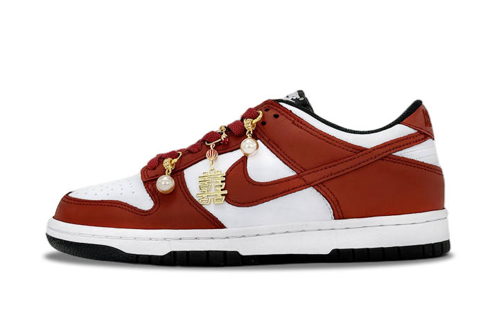 Nike Nike Dunk Comfortable Versatile Chinese Style New Chinese Style Dragon And Phoenix Robe Auspicious Celebration Leather