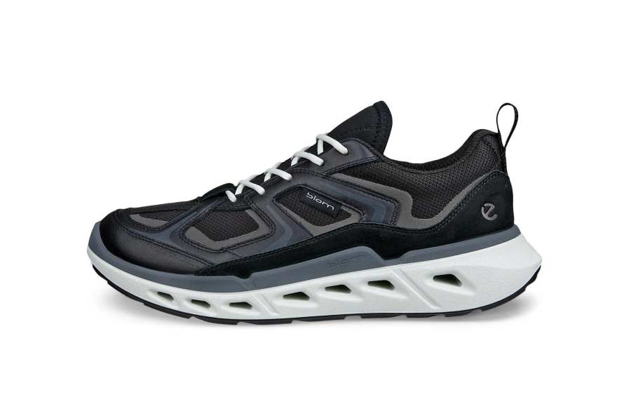 Ecco SS26 BIOM 720 Collection Textile, Cow Leather Low top Casual Shoes Women's Black