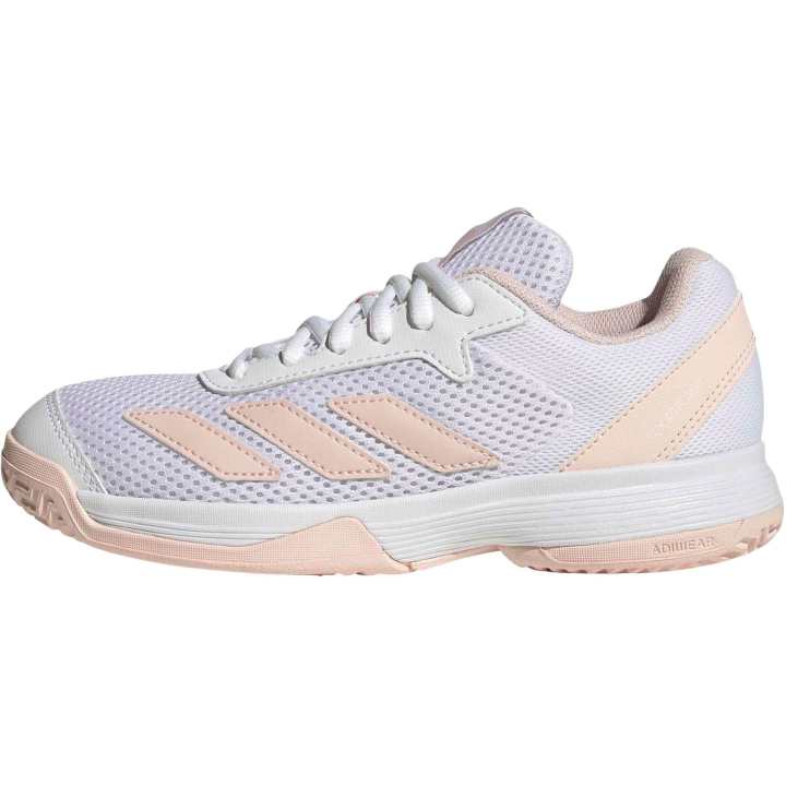 Adidas Adidas Courtflash Breathable Low top Training Shoes Beige Pink Kids'