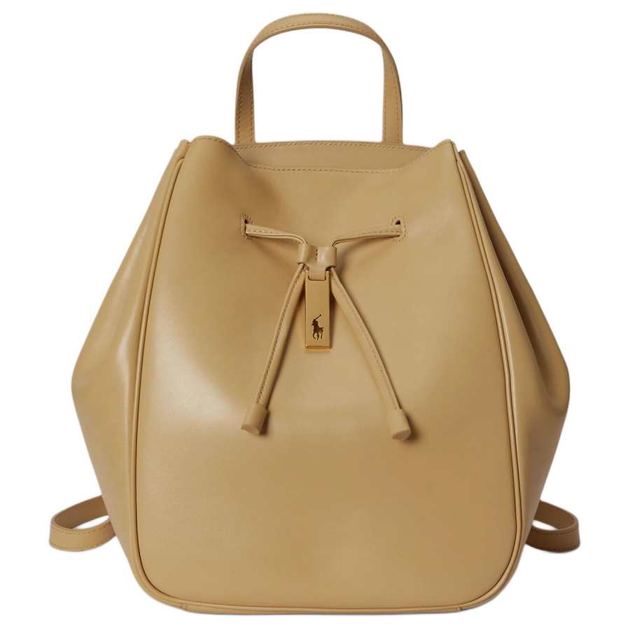 Polo Ralph Lauren Polo ID Leather Backpack Women's Light Brown