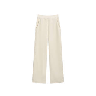 MOMMANWA Casual Pants Women's Khaki Moderate Wide Leg Pants