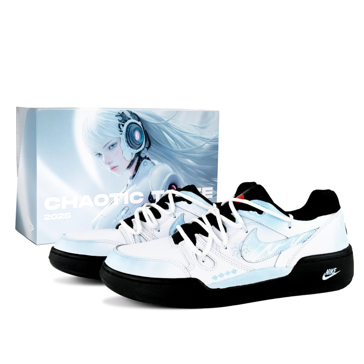 Nike Nike Full Force Abrasion Resistant Low top Skateboard Shoes Men's Light Blue
