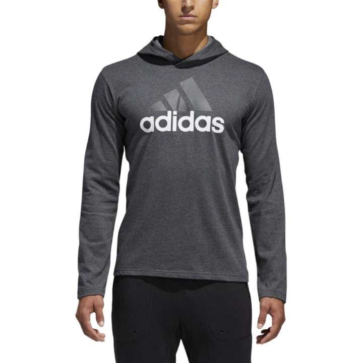 Adidas Adidas Sweatshirts Men's Dark Gray Hooded Moderate