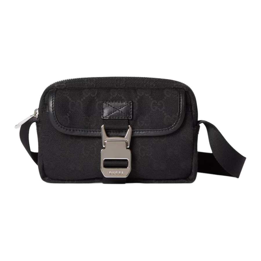 GUCCI Canvas Crossbody Bag, Shoulder Bag Mini Men's Black