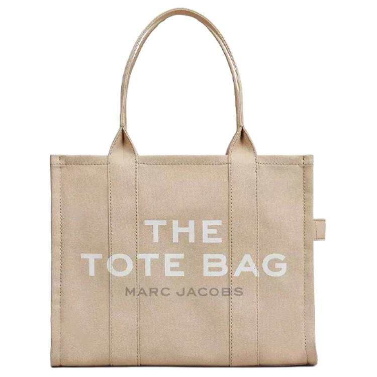 MARC JACOBS The Traveler Canvas Shopping Bag, Handbag, Shoulder Bag Women's Beige