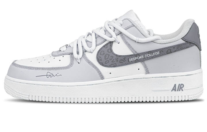 Nike Nike Leather Coverage Low top Skateboard Shoes Unisex White Purple Gray