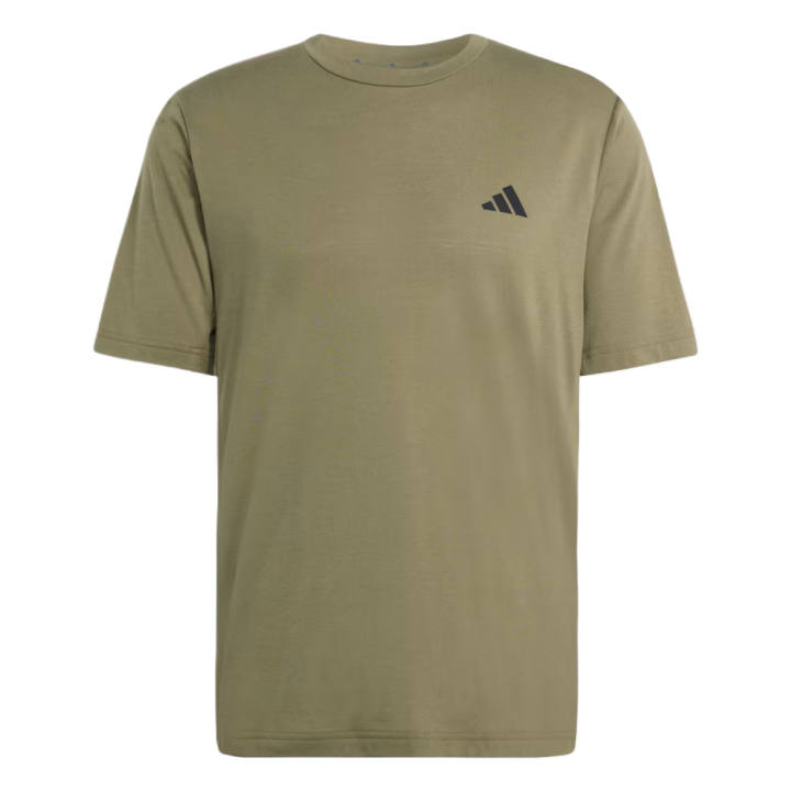 Adidas Adidas T Shirts Men's Olive Green Crew Neck Moderate