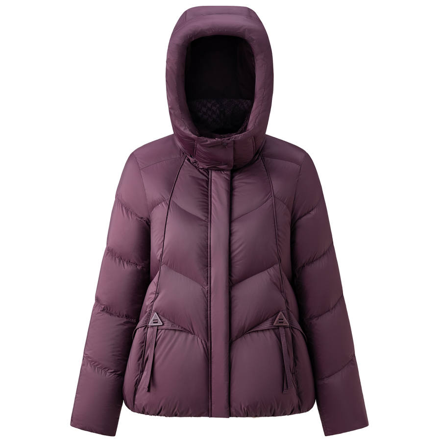 YALU Down Jackets Women's Detachable Hood Thickened