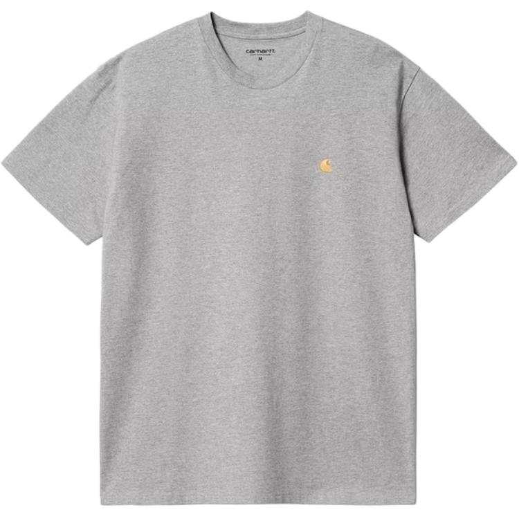 Carhartt WIP T Shirts Men's GYV/Gray Crew Neck Moderate