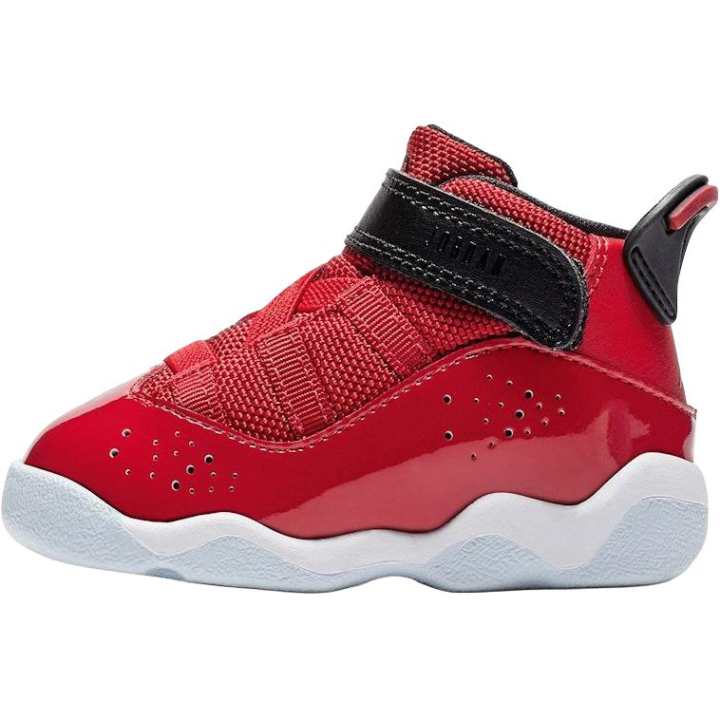 Jordan Jordan Air Jordan 6 Mid top Toddler Shoes Red Black Infant And Toddler