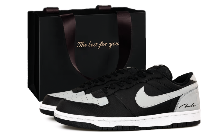 Nike Nike Big Abrasion Resistant Abrasion Resistant Low top Skateboard Shoes Men's Shadow Gray