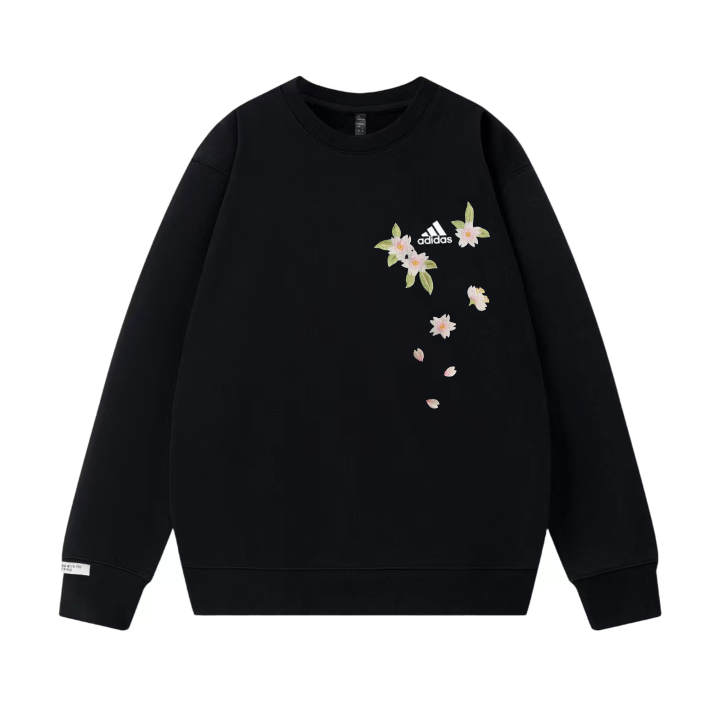 Adidas Adidas Sweatshirts Unisex Black Crew Neck Moderate Regular
