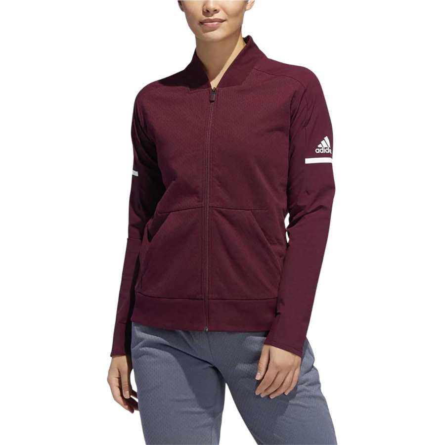 Adidas Adidas Jackets Women's Burgundy Stand Collar Moderate Other