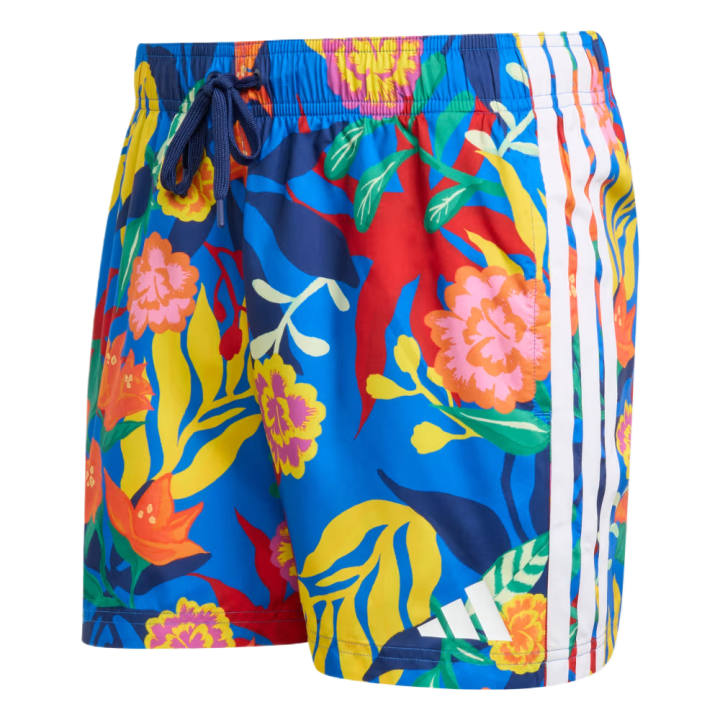 Adidas Adidas Swimming Shorts Men's Neon Blue/White Moderate
