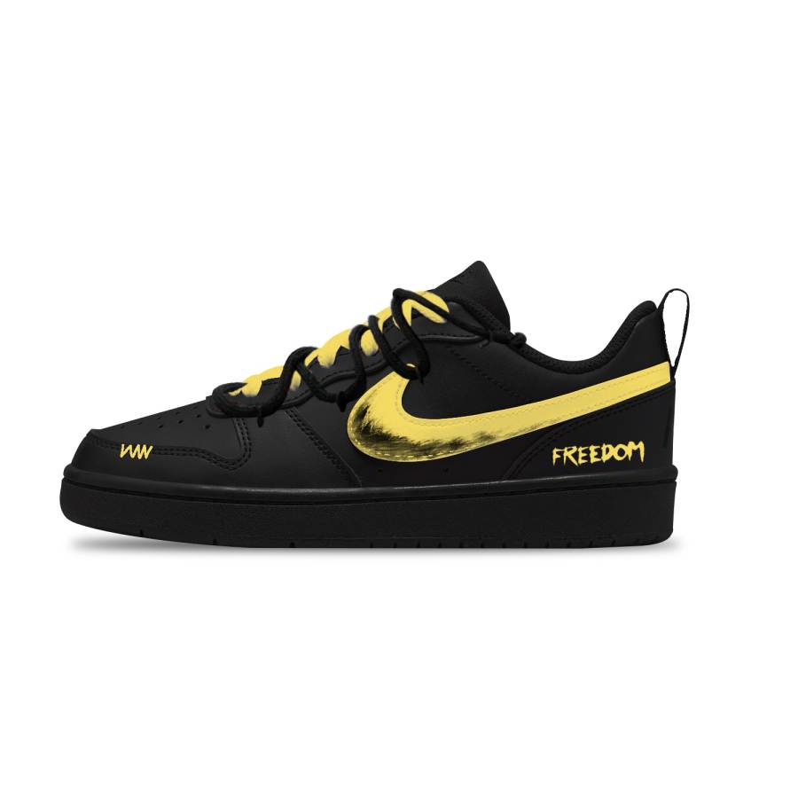 Nike Nike Court Borough Leather Slip Resistant Abrasion Resistant Low top Kids' Skateboarding Shoes Unisex