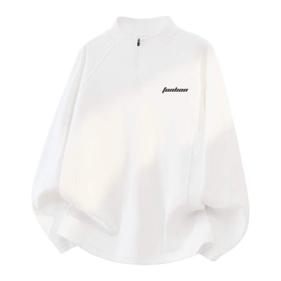 Tonlion T Shirts Unisex Stand Collar Moderate Heavyweight