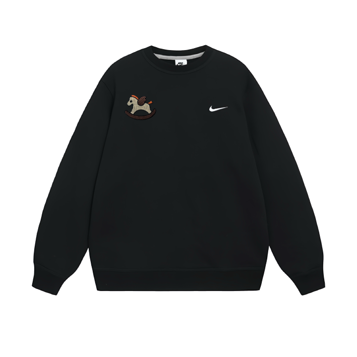 Nike Nike Sweatshirts Unisex Black Crew Neck Moderate Regular