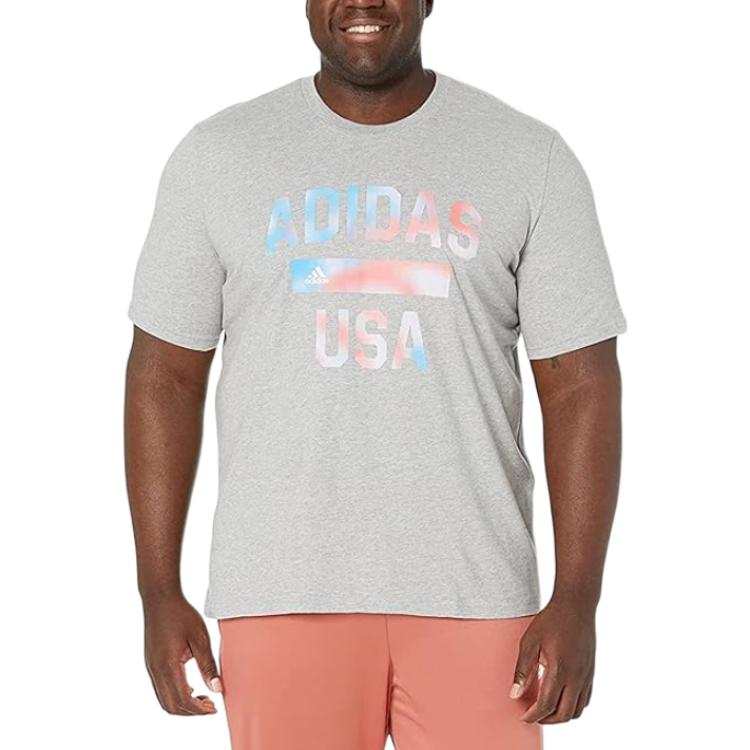 Adidas Adidas T Shirts Men's Gray Crew Neck