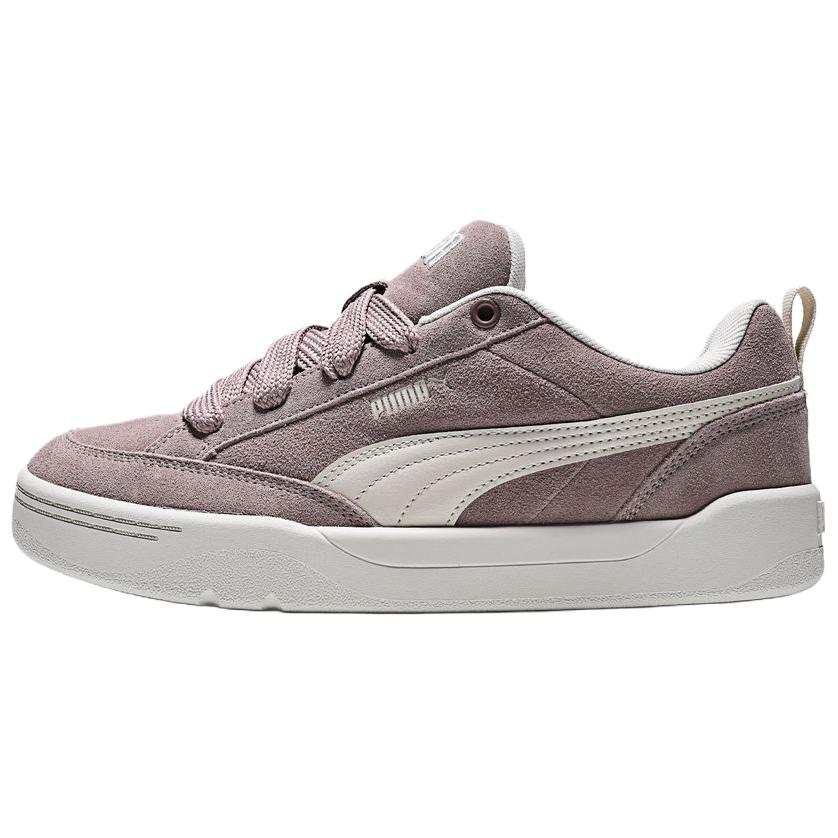 PUMA Park Lifestyle Low top Skateboard Shoes Unisex Light Gray Purple