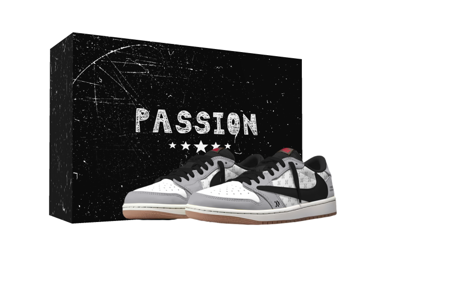 Jordan Travis Scott x Jordan Air Jordan 1 Power Of The Seal Fashion Trend Abrasion Resistant Abrasion Resistant Low top