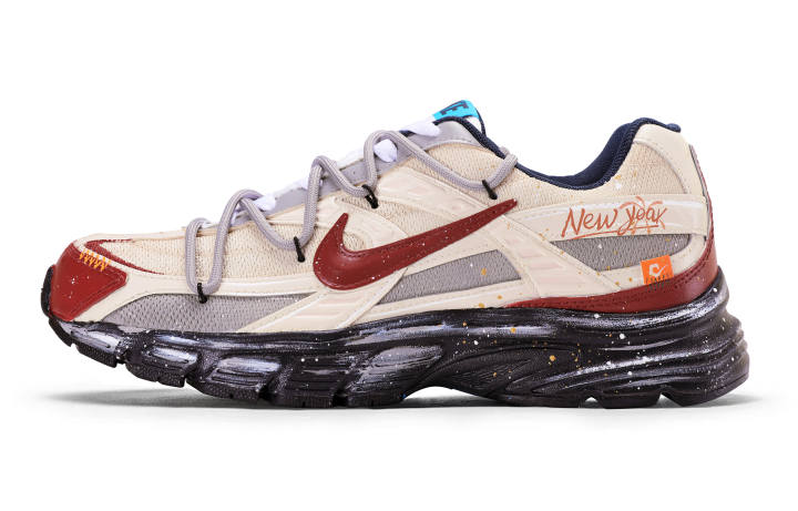 Nike Nike Initiator Slip Resistant Abrasion Resistant Low top Casual Running Shoes Men's Beige Red