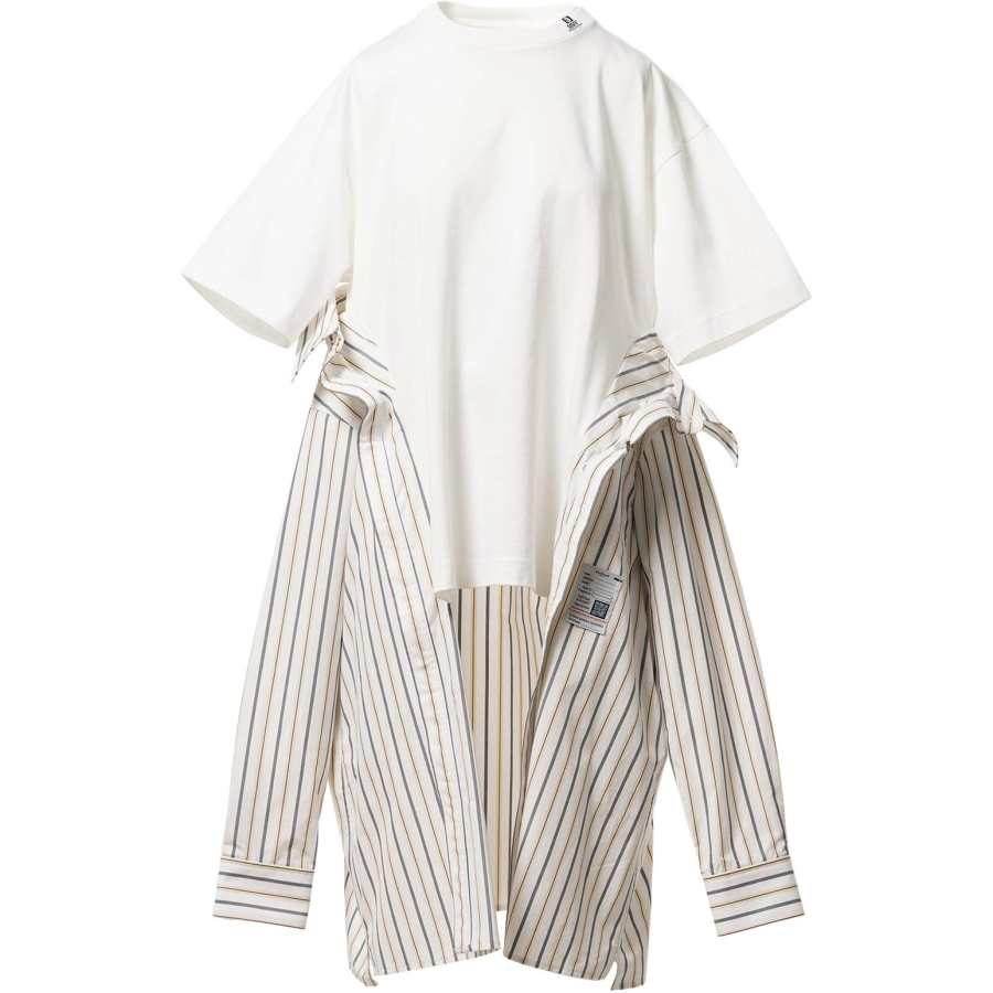 Maison Mihara Yasuhiro SS26 Shirt Combined T Shirt Dress Short Sleeved Dress Women's