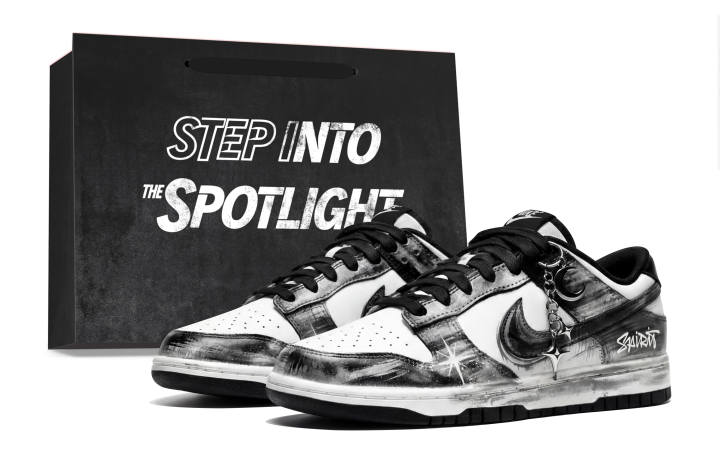 Nike Nike Dunk Abrasion Resistant Slip Resistant Low top Skateboard Shoes Unisex Black Gray
