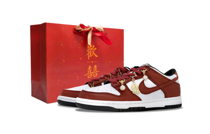 Nike Nike Dunk Comfortable Chinese Style New Style Dragon And Phoenix Robe Auspicious Celebration Leather Versatile