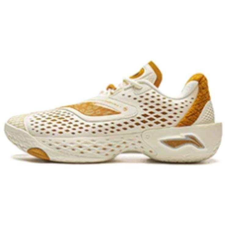 Li-Ning Li Ning BadFive 5 LOW top Basketball Shoes Men's Beige Yellow