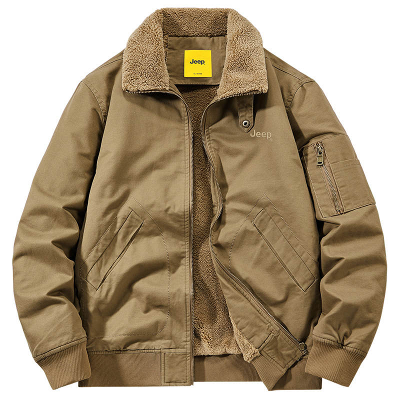 Jeep Jeep Jackets Unisex Lapel Fleece Lined Workwear