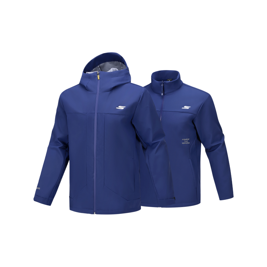 Skechers Jackets Men's Medieval Blue 007D Hooded Moderate Other