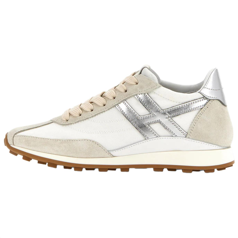 HOGAN Athletic Suede Low top Casual Shoes 5.6cm Women's Beige