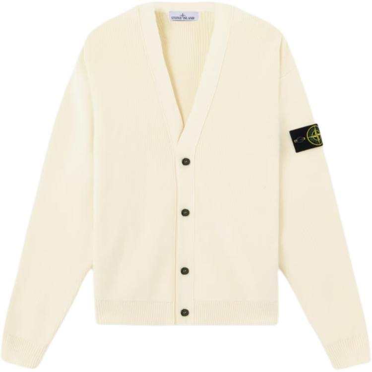 STONE ISLAND Stone Island Logo Patch Buttoned Cardigan