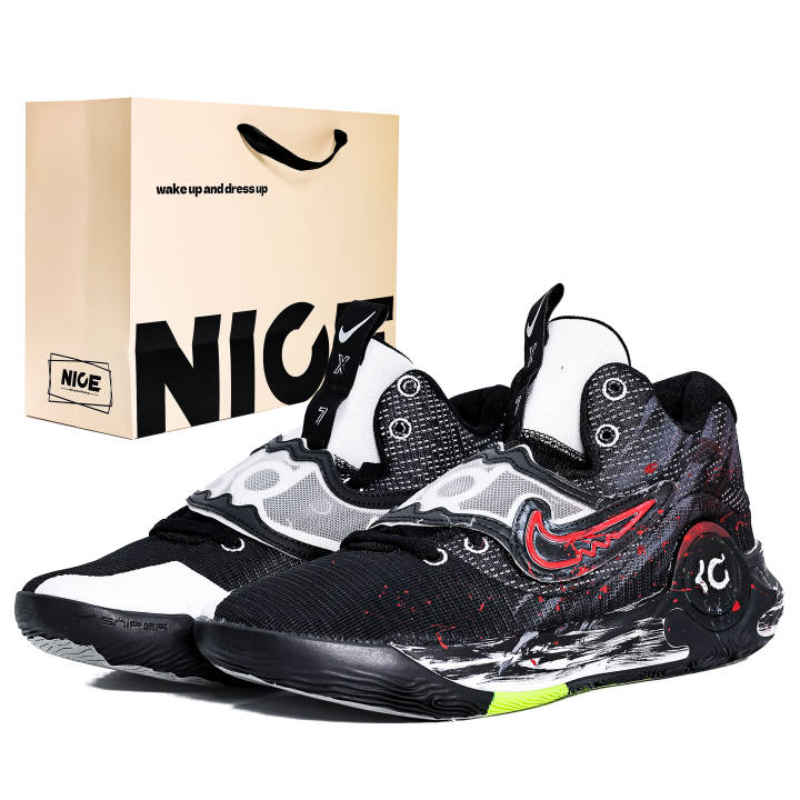 Nike Nike KD Trey 5 X Cushioning Abrasion Resistant Coverage Low top Basketball Shoes Men's Black