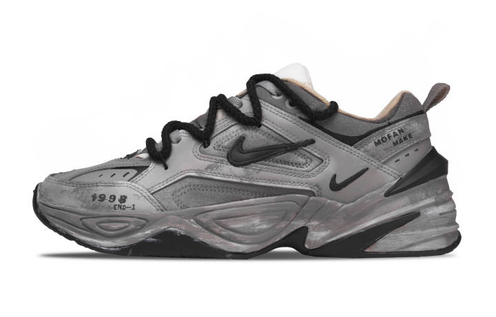 Nike Nike M2K Tekno Abrasion Resistant Low top Chunky Sneakers Unisex Gray