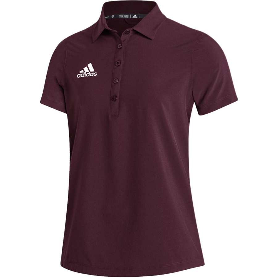 Adidas Adidas Polo Shirts Women's Chestnut White Polo Collar Moderate Other