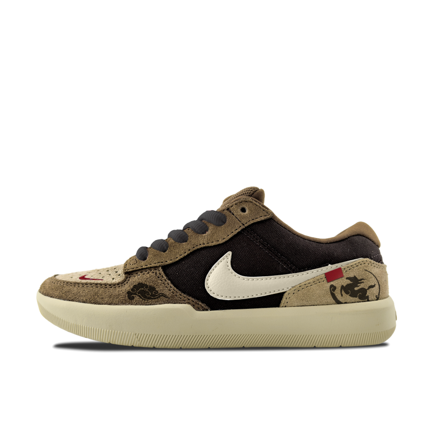 Nike Nike SB Force 58 Abrasion Resistant Low top Skateboard Shoes Unisex Brown