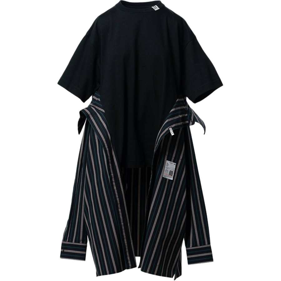 Maison Mihara Yasuhiro striped midi dress